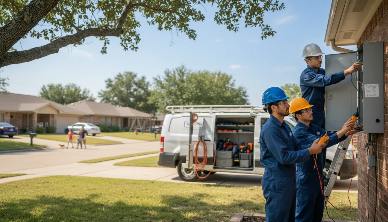 Certified electrician providing emergency electrical services in State University, AR